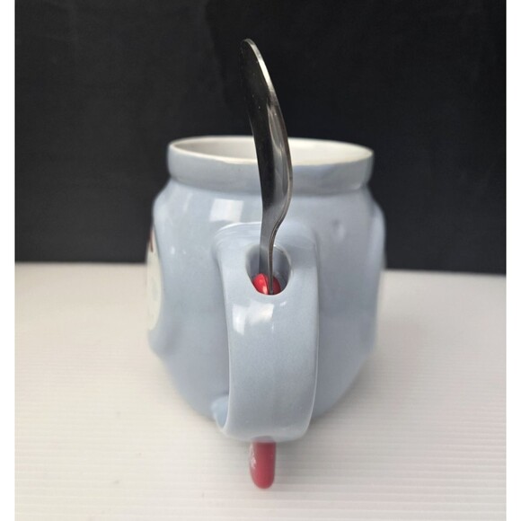 Elf Hot Cocoa Hot Chocolate Mug Cup Christmas Blue With Spoon CCA & B 2020 - Picture 7 of 14